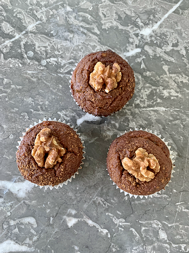 GF CINNAMON WALNUT BANANA BREAD MUFFINS